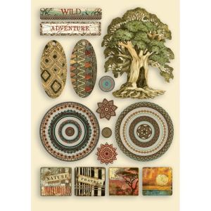Stamperia Intl Wooden Shapes A5Savana