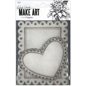 Wendy Vecchi Make Art Chippies Bases and Frames 1 pack of 6 piece