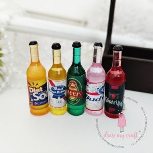 Dress My Craft Miniature 5Per PkgBeer And Soda Bottles