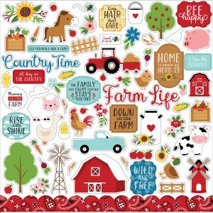 Fun On The Farm Cardstock Stickers 12