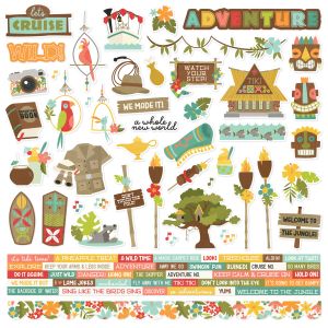 Say Cheese Adventure At The Park Cardstock Stickers 12