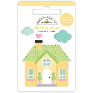 Doodlebug Doodle-Pops 3D Stickers-Cozy Cottage