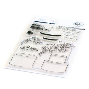 Pinkfresh Studio Clear Stamp Set 4inchesX6inches Celebrate In Style