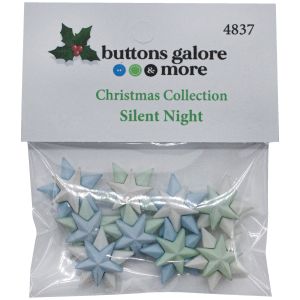 Buttons Galore Christmas Themed Buttons-Silent Night 9 Per Pkg 