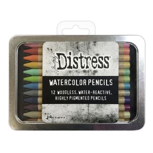 Ranger Tim Holtz Distress Watercolor Pencils 12 Per Pkg Set 2 