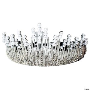 Morris Pearl Tiara With Ribbon