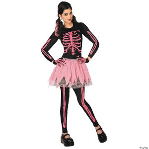 Morris Pink Punk Skeleton Adult Xsm