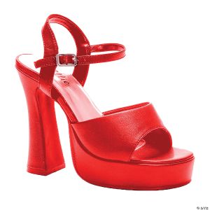 Morris PLATFORM OPEN -TOE SHOES-RED SIZE 11
