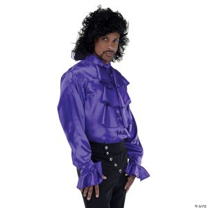 Morris PURPLE POP STAR JABOT SHIRT