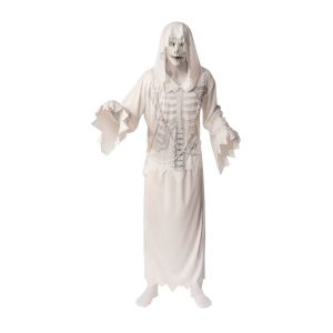 Rubies Unisex Opus Collection Adult Hooded Ghost Costume White Grey Standard