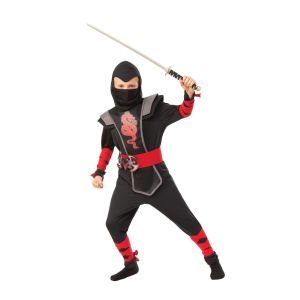 Red Ninja Child Costume Medium