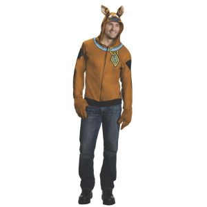 Rubies Mens Scooby Doo Hoodie Brown Medium
