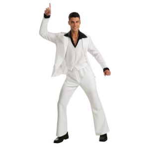 Saturday Night Fever Suit Costume White Standard