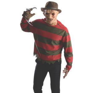 Rubies Mens Nightmare On Elm St Freddy Krueger Costume Shirt With Mask Multicolor Standard