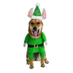 Rubies Santas Little Helper Elf Pet Costume Large