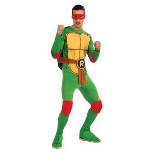 Nickelodeon Ninja Turtles Adult Raphael And Accessories Green Standard Costume