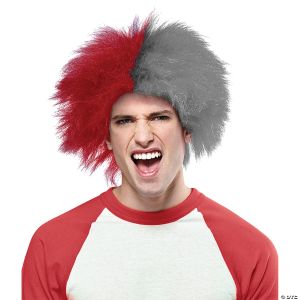 Morris Red And Grey Sports Wig