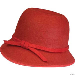 Morris RED FLAPPER HAT