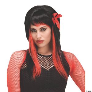 Morris Wig Dark Fairytale Black/Red