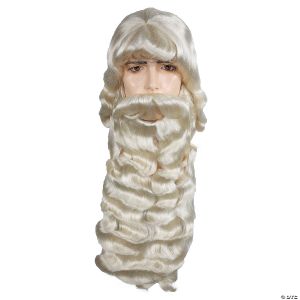 Morris Santa Beard And Wig Set Lw006