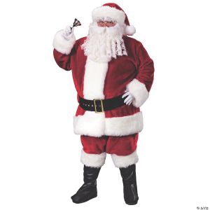 Morris Santa Plush Crimson Plus Sz
