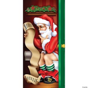 Morris SANTA RESTROOM DOOR COVER