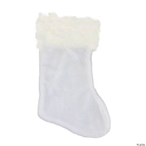 Morris SANTA STOCKING 21 IN WHITE