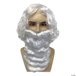 Morris Santa Wig And Beard Set Bright White