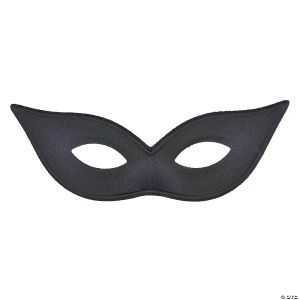 Morris SATIN HARLEQUIN MASK-BLACK