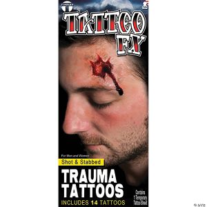 Morris Shot Stabbed Trauma Tattoo Fx