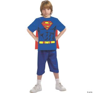 Morris Superman Child Shirt Cape Lg