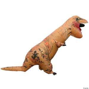 Morris T-Rex Brown Dino Inflate Adult