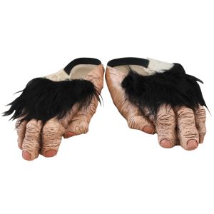 Ghoulish Brown Chimp Feet Adult