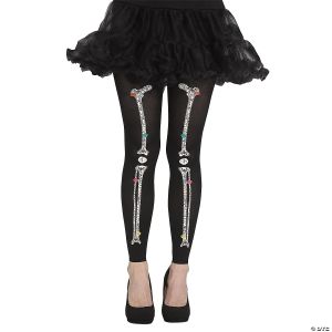 Morris Tights Footless Multicolor Bones