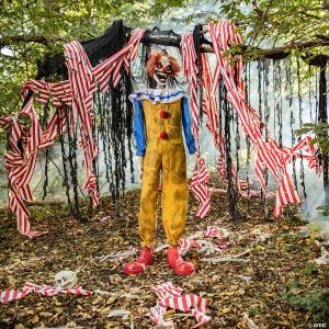 Morris Twitching Clown Animated Prop
