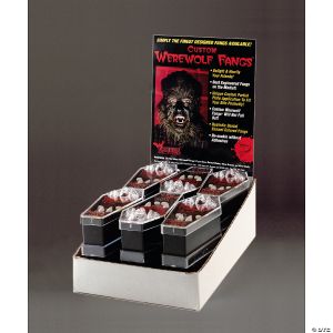 Morris WEREWOLF FANGS DISPLAY MED 12