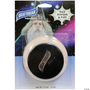 Morris White Face Powder And Puff