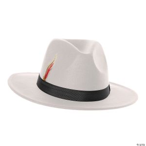 Morris WHITE FEDORA HAT - ADULT
