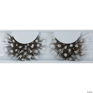 Morris Eyelash Feather Dot Black/White