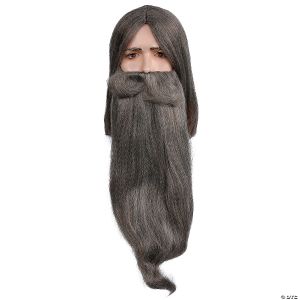 Morris Wizard Wig And Beard Set Lgy