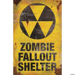 Morris ZOMBIE FALLOUT SHELTER SIGN