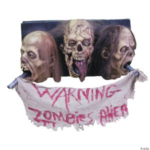 Morris ZOMBIE WALL PLAQUE 3 FACED
