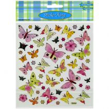  Sticker King Stickers-Batik Butterflies