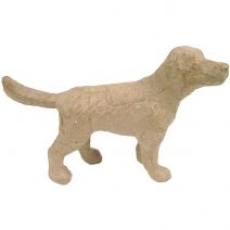  Paper-Mache Figurine 4.5"-Dog