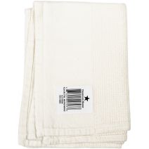  Dunroven House Waffle Weave Tea Towel 20inchX28inch Solid Cream