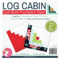  It's Sew Emma Quilt Block Foundation Paper-6" Log Cabin