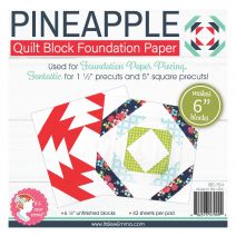  It's Sew Emma Quilt Block Foundation Paper-6" Pineapple 
