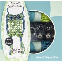  Pepperell Designer Macrame Owl Kit-