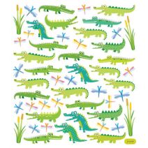  Multicolored Stickers-Alligator Fun