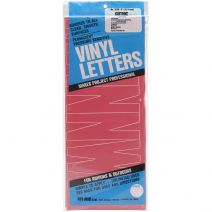  Permanent Adhesive Vinyl Letters 6" 94/Pkg-Red